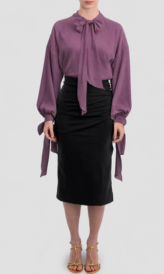 FABRIC SATEN TEXTURIZADO LISO BERENJENA BERRY